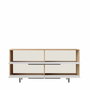 Hanah Home Consola Boh3-Sw Natural y Blanco